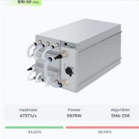 Bitmain Antminer S21XP Hyd,L9,L7,Goldshell AE Max,MicroBT M6